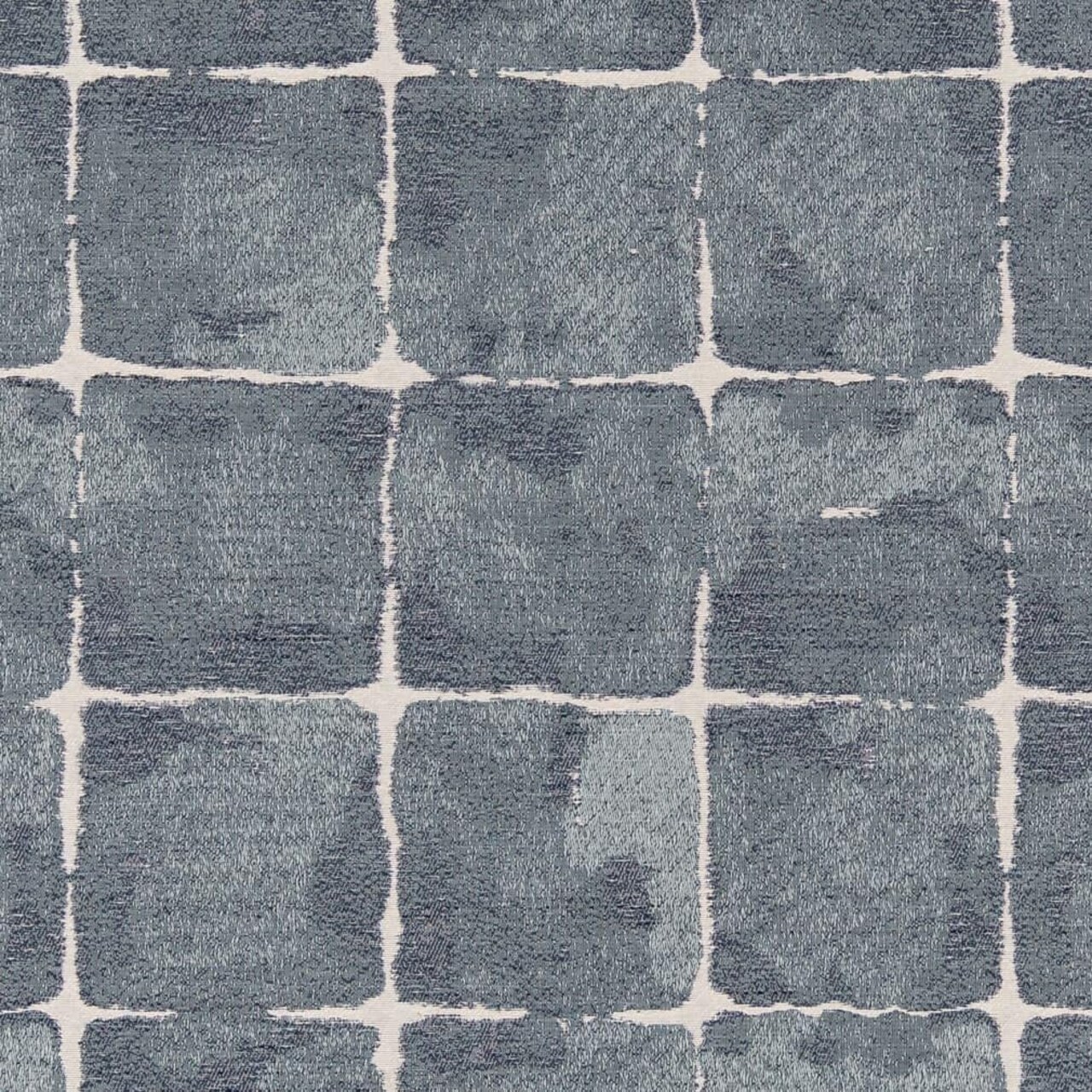Blue Stain Resistant Performance Pet Friendly Abstract Woven Pattern Upholstery Fabric by The Yard - SKU: Malibu Pacific